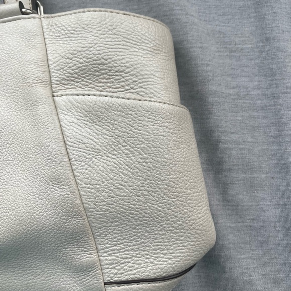 Coach Park Parchment Leather Satchel Carrie All Tote Bag - Picture 4 of 16